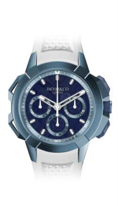 Jacob & Co. epic x chrono 44mm tri-compax Blue titanium Watch Replica EC440.22.AA.AA.A Jacob and Co Watch Price